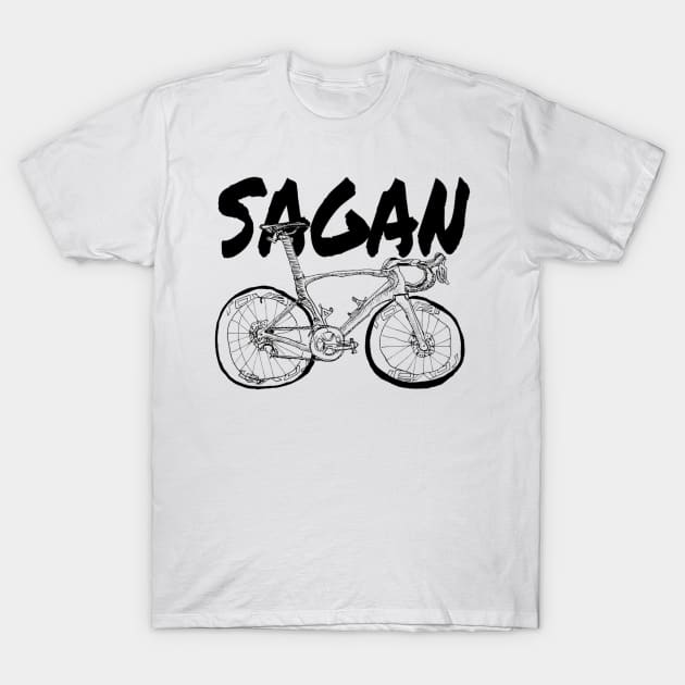 S-Works Sagan Bicycle Drawing T-Shirt by eVrydayART